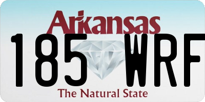 AR license plate 185WRF