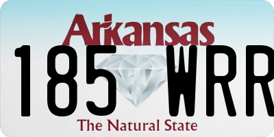 AR license plate 185WRR