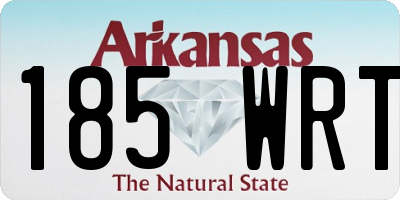 AR license plate 185WRT
