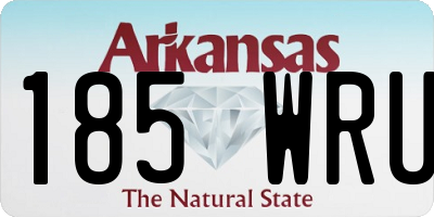 AR license plate 185WRU