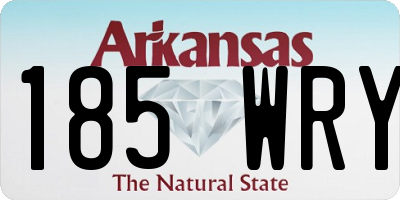 AR license plate 185WRY