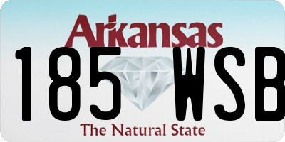 AR license plate 185WSB