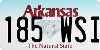 AR license plate 185WSI