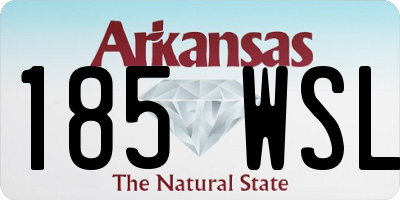 AR license plate 185WSL