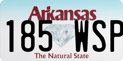 AR license plate 185WSP
