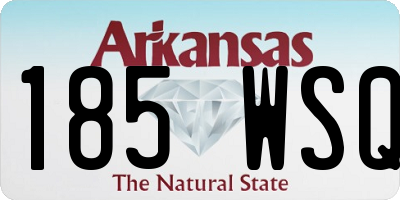 AR license plate 185WSQ