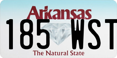 AR license plate 185WST