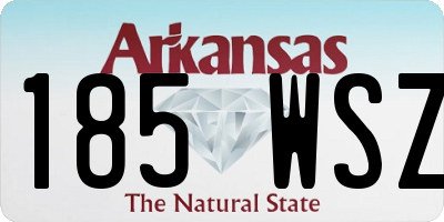 AR license plate 185WSZ