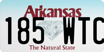 AR license plate 185WTC