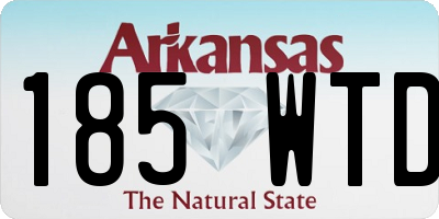 AR license plate 185WTD