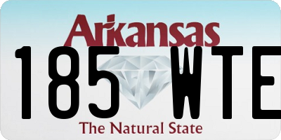 AR license plate 185WTE