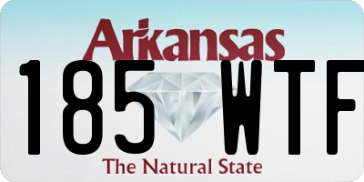 AR license plate 185WTF