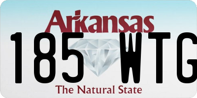AR license plate 185WTG
