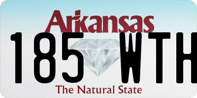 AR license plate 185WTH