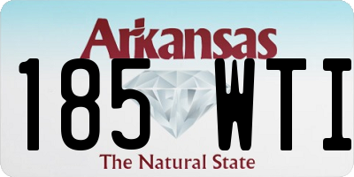 AR license plate 185WTI