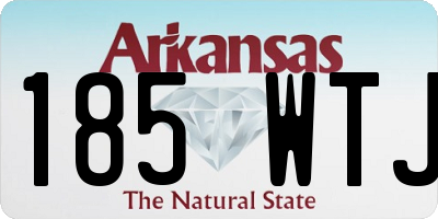 AR license plate 185WTJ