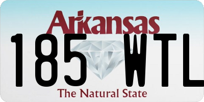 AR license plate 185WTL