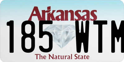 AR license plate 185WTM