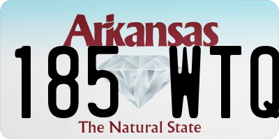 AR license plate 185WTQ