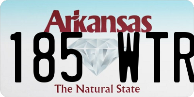 AR license plate 185WTR