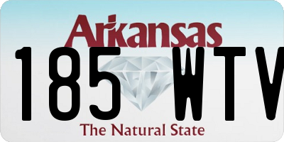 AR license plate 185WTV