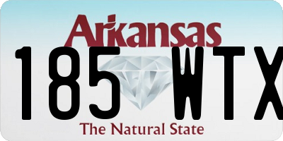 AR license plate 185WTX