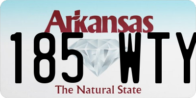 AR license plate 185WTY
