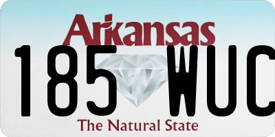 AR license plate 185WUC