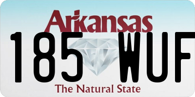 AR license plate 185WUF