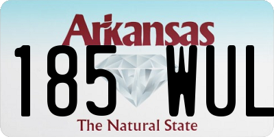 AR license plate 185WUL