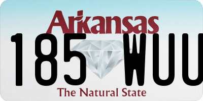 AR license plate 185WUU