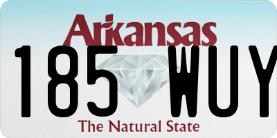 AR license plate 185WUY