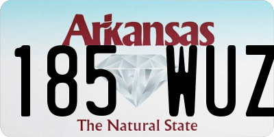 AR license plate 185WUZ