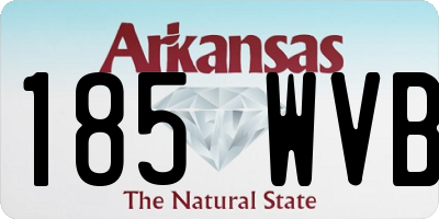 AR license plate 185WVB