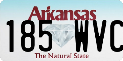AR license plate 185WVC