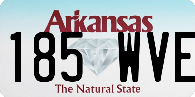 AR license plate 185WVE