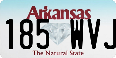 AR license plate 185WVJ