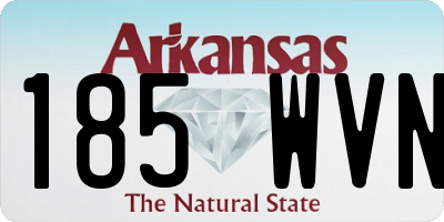 AR license plate 185WVN