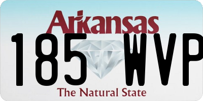 AR license plate 185WVP