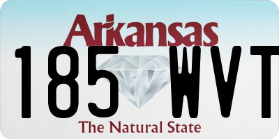 AR license plate 185WVT