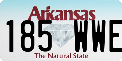 AR license plate 185WWE