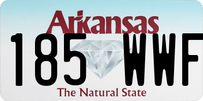 AR license plate 185WWF