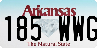 AR license plate 185WWG