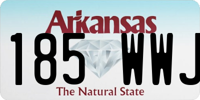 AR license plate 185WWJ