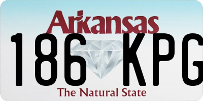 AR license plate 186KPG