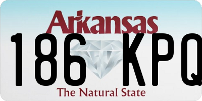 AR license plate 186KPQ