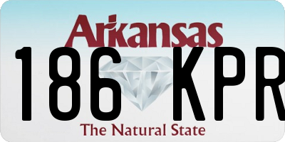 AR license plate 186KPR