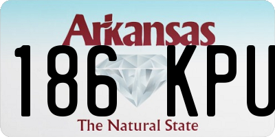 AR license plate 186KPU