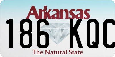 AR license plate 186KQC