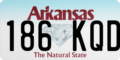 AR license plate 186KQD